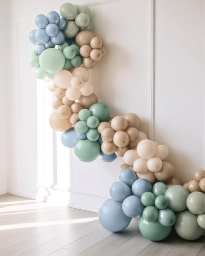 The Big One Balloon Arch DIY Kit Party Garland Surf Theme Baby Shower First Birthday Mint Neutral Tropical Beach Boy Sum