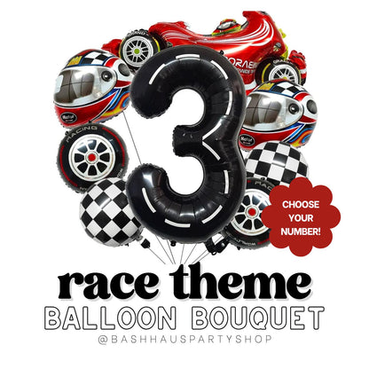 Race Theme Bouquet Checkered Flag Grand Prix Birthday Racing Car Finish Line Trophy Pit Stop Speedway First Lap Need Four Speed - photo 3