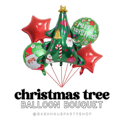 DIY Party Balloons Christmas Tree Bouquet Winter Wonderland Holiday Birthday Baby Shower Merry Bright