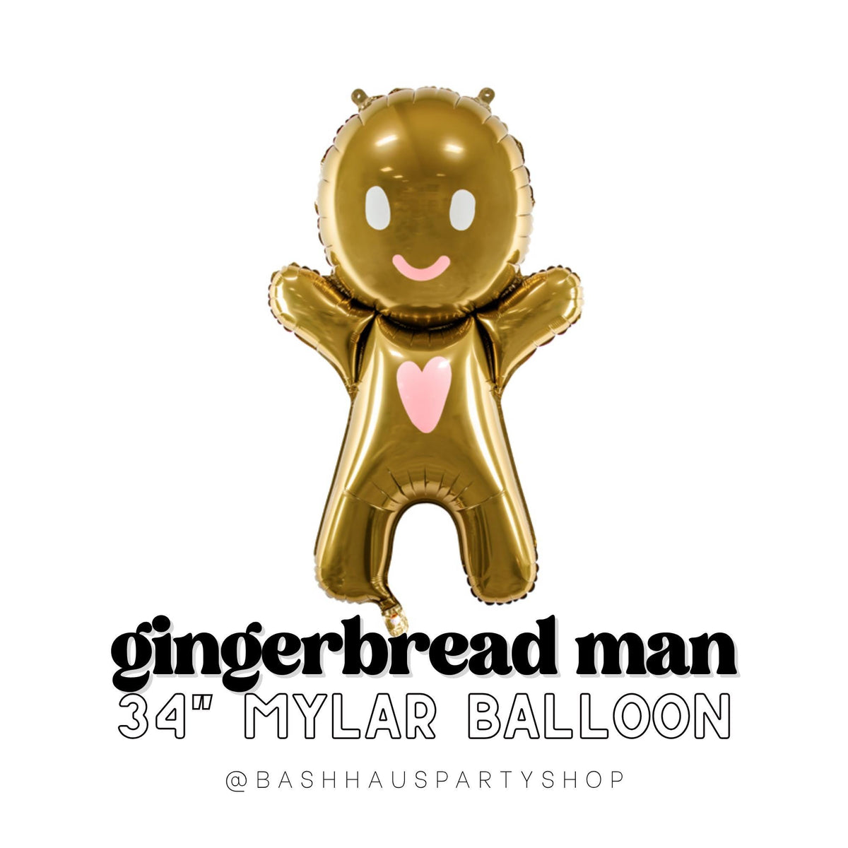 Gingerbread Man Foil DIY Party Balloons Christmas Gingerbread Cookie Holiday Centerpiece Photo Booth Prop Tabletop Mante