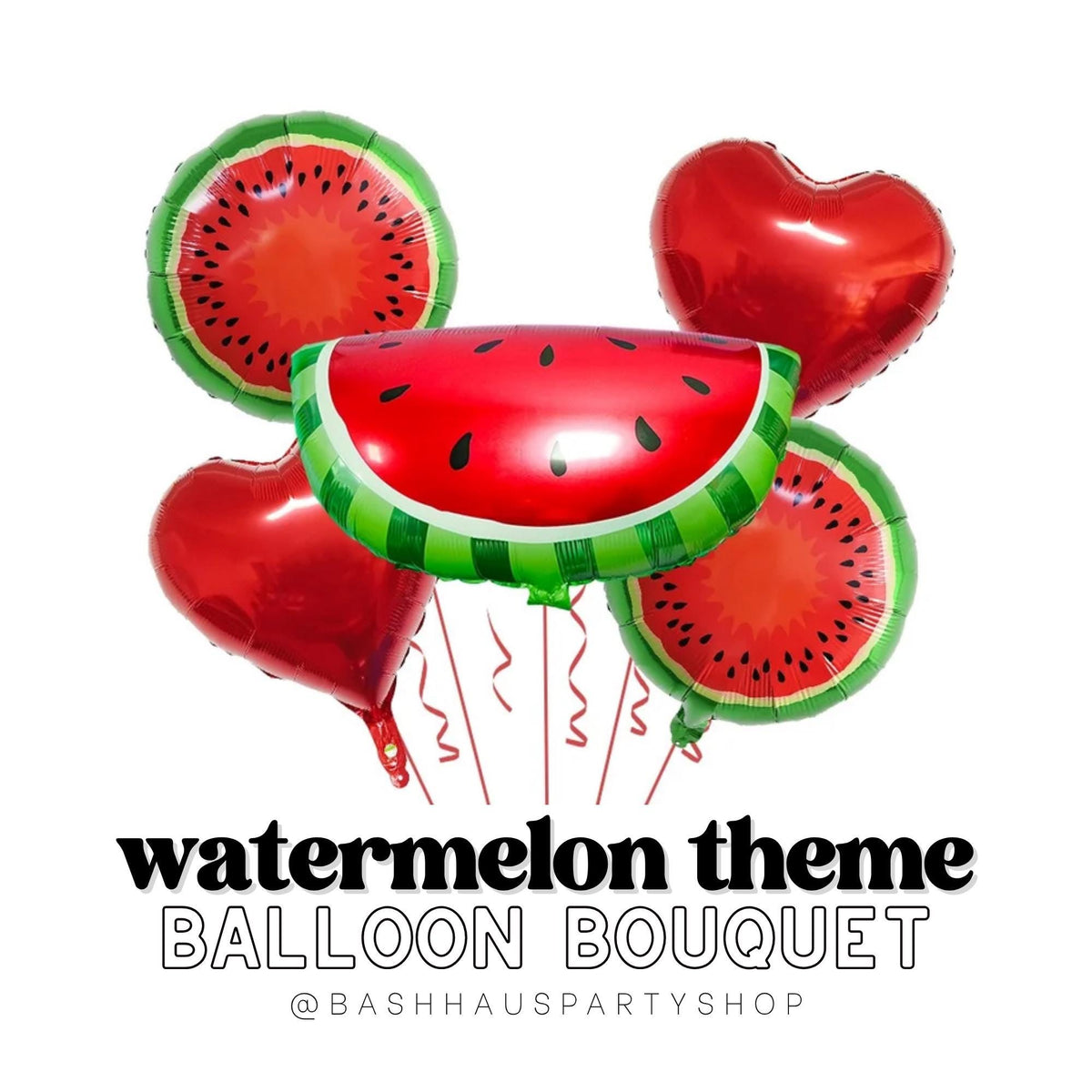 One In A Melon DIY Party Balloons Watermelon Theme Birthday Baby Shower Summer Sweet One Fruit Celebration Balloon Bouqu