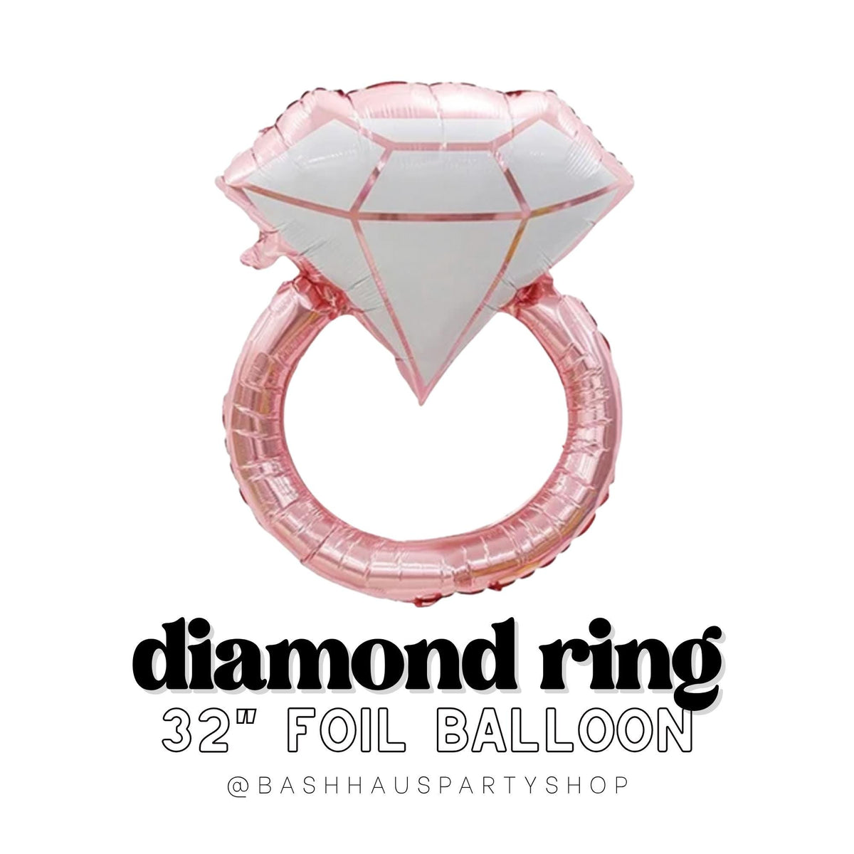 Pink Engagement Party Ring Foil 32 Inch Balloons DIY Bridal Shower Bachelorette She Said Yes Proposal Decor Photo Booth 