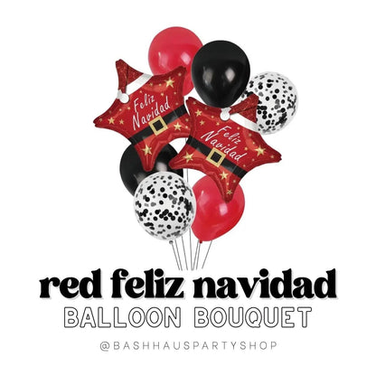 Feliz Navidad DIY Party Balloons Bouquet Christmas Fiesta Decoration Holiday Balloon Garland Xmas Decor