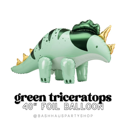 Triceratops Foil DIY Party Balloons Dinosaur Birthday Centerpiece Photo Booth Prop Kids Jurassic Theme Tabletop Decorati