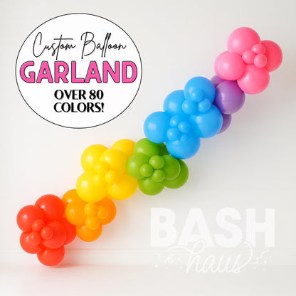 Custom Balloon Garland Kit DIY Arch Eco-Friendly Matte Chalk Boho Balloons Tuftex Qualatex Betallic Sempertex Ballux Bou