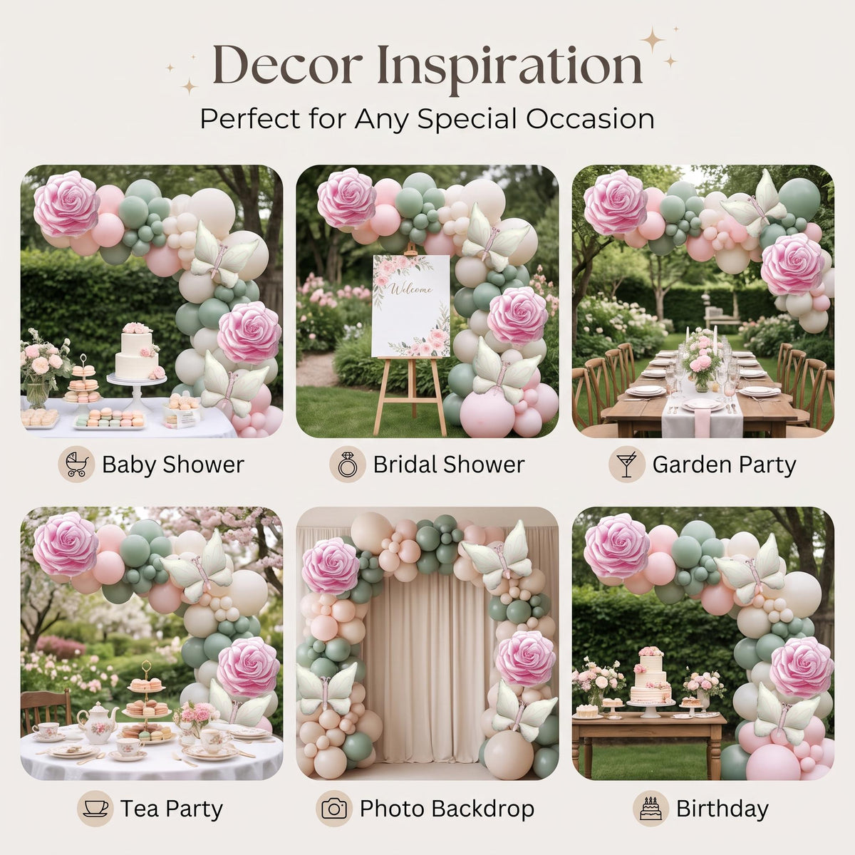Six ways to style the Baby In Bloom balloon garland