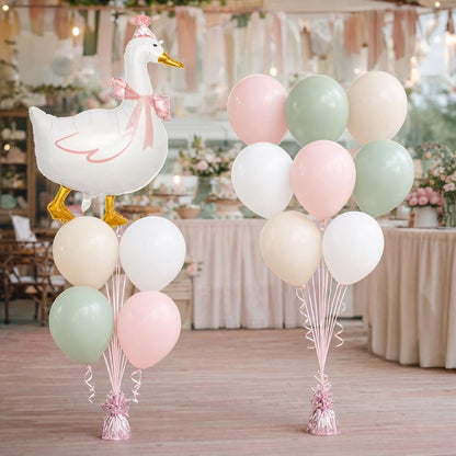 One Silly Goose (Pink) foil balloon bouquet and latex-only balloon bouquet