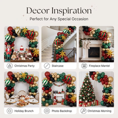 Six ways to style the Nutcracker Christmas balloon garland