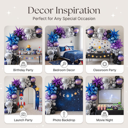 Six ways to style the Out Of This World balloon garland