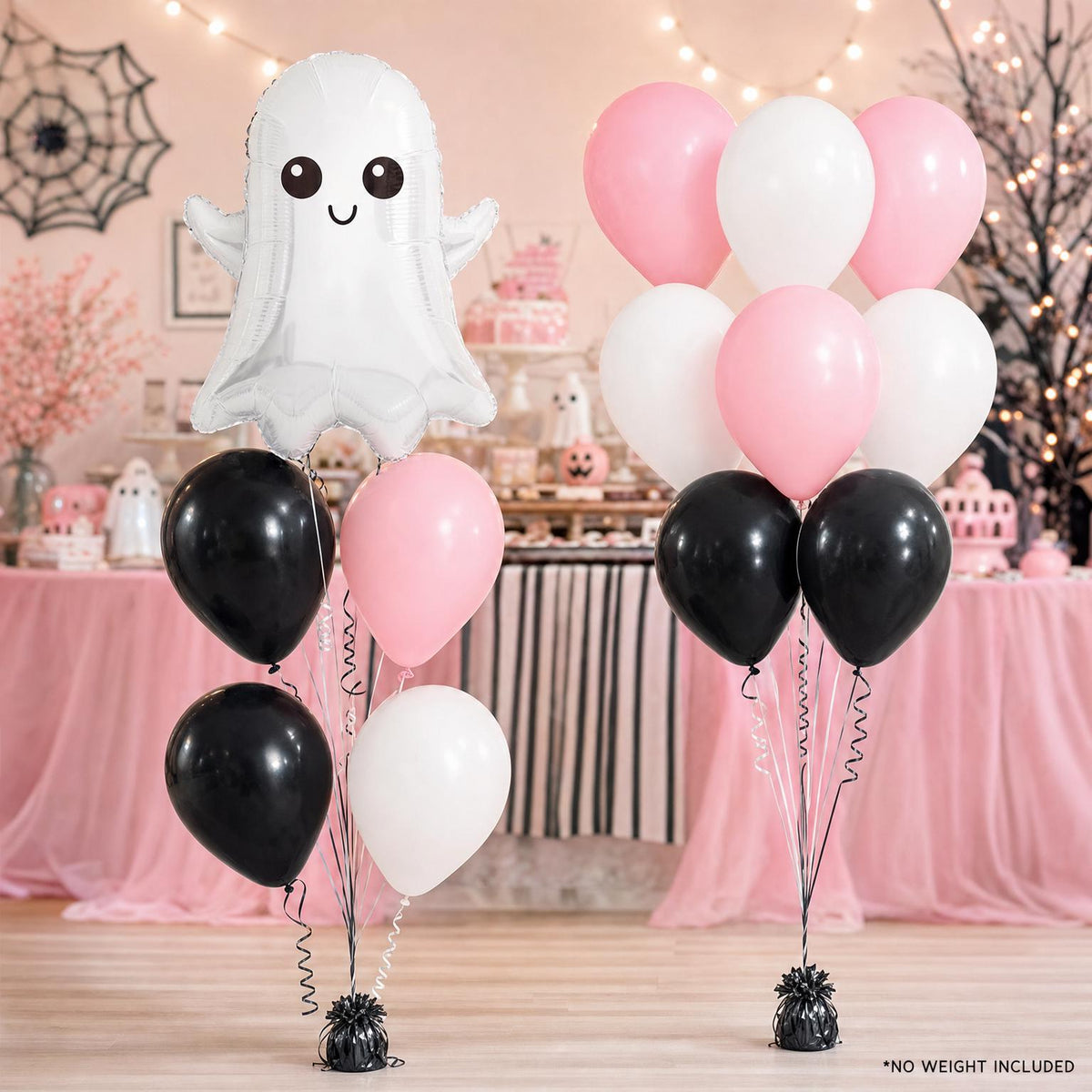 Little Boo's First Halloween foil balloon bouquet and latex-only balloon bouquet