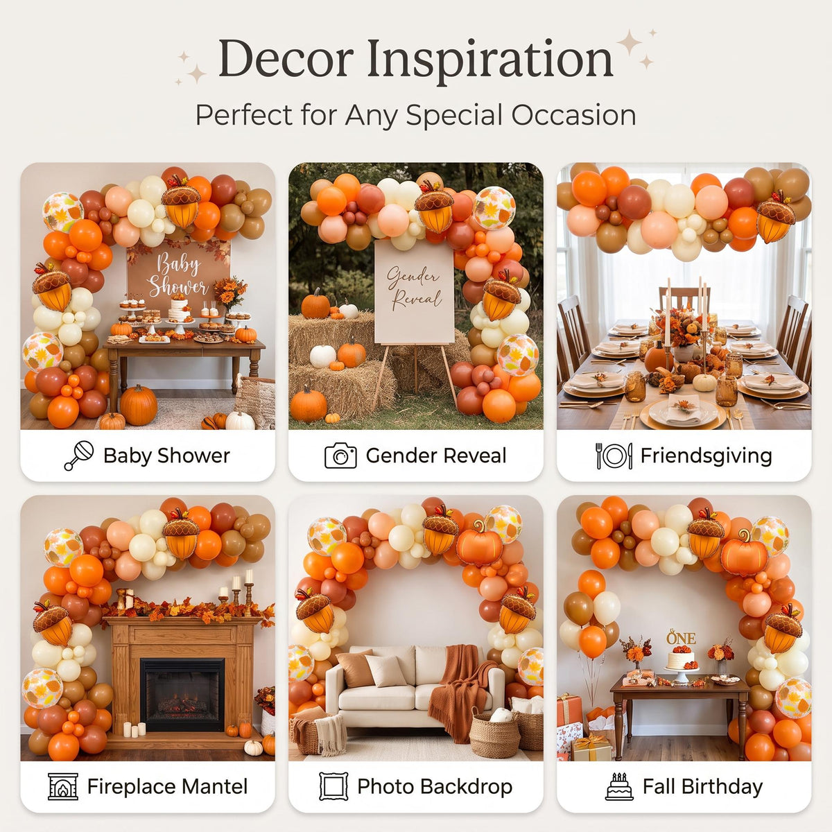Six ways to style the A Little Pumpkin On The Way balloon garland