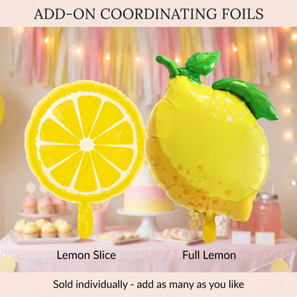 Add-on coordinating foil balloons for the Pink Lemonade kit