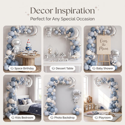 Six ways to style the Space Astronaut balloon garland