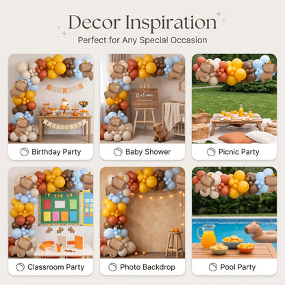 Six ways to style the Chill Capybara balloon garland