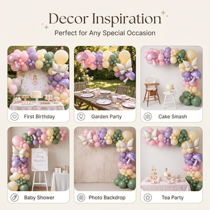 Six ways to style the Fairy First Birthday balloon garland