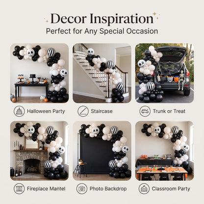 Six ways to style the Skeleton Halloween balloon garland