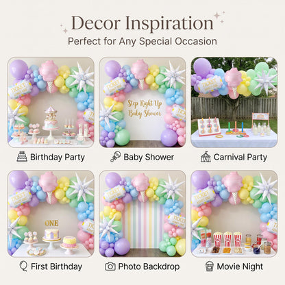 Six ways to style the Pastel Circus balloon garland