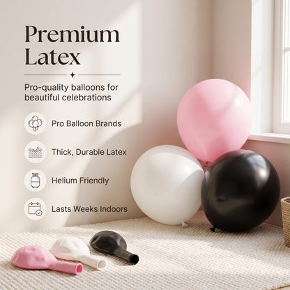 Premium latex balloons in the Little Boo's First Halloween kit colors