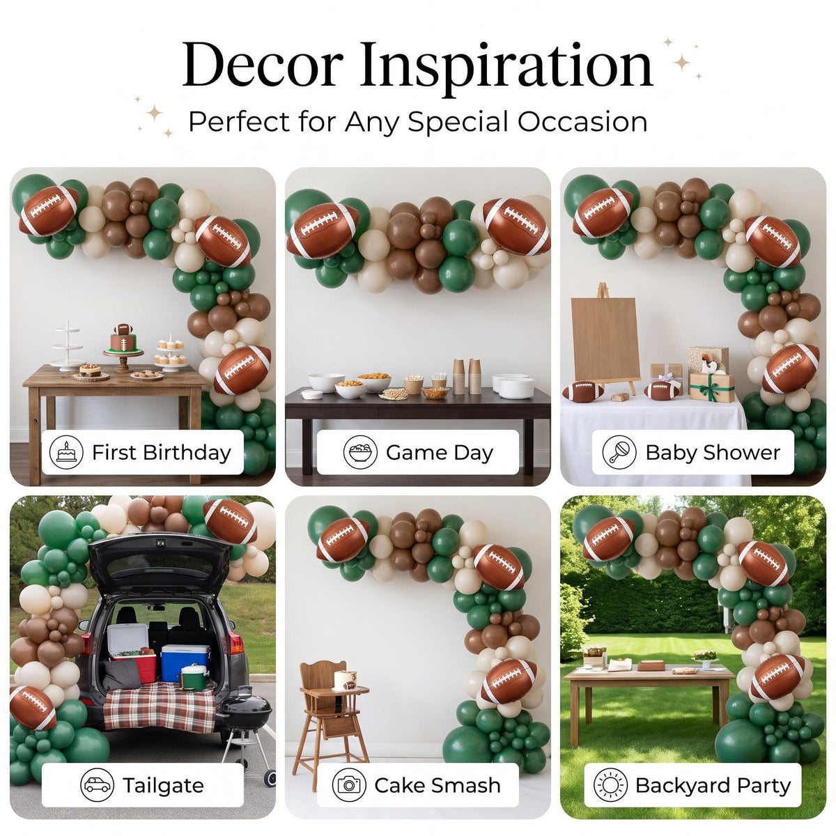 Six ways to style the First Year Down balloon garland