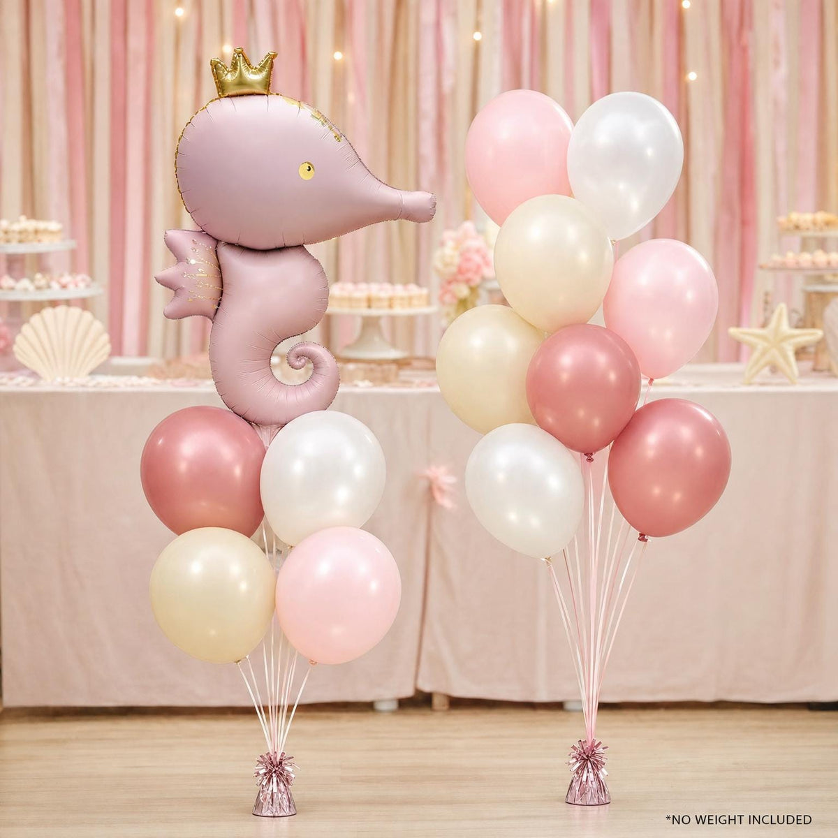 Sea You Soon (Pink) foil balloon bouquet and latex-only balloon bouquet