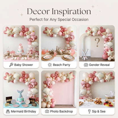 Six ways to style the Sea You Soon (Pink) balloon garland