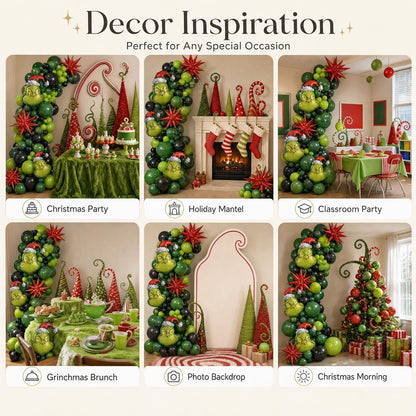 Six ways to style the Grinch Whoville Christmas (Licensed) balloon garland