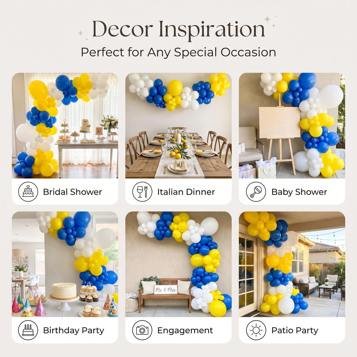 Six ways to style the Amalfi Coast balloon garland