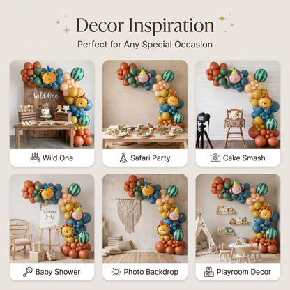 Six ways to style the Boho Party Animals balloon garland